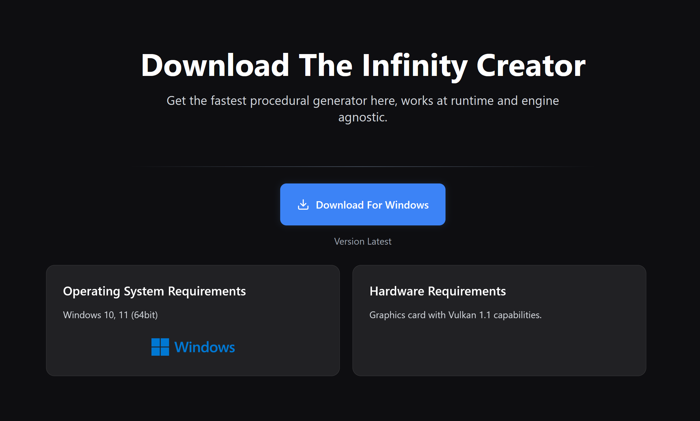Download page screenshot